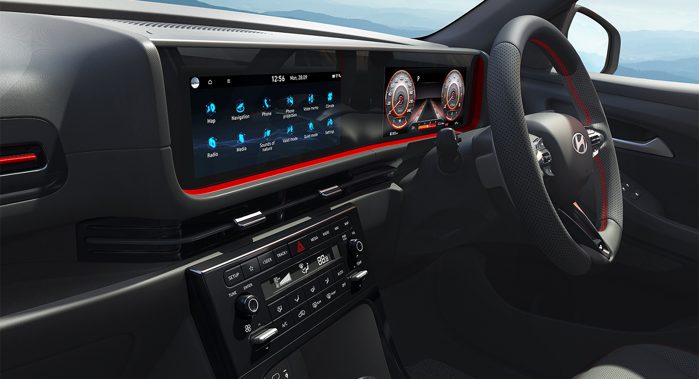 Tampilan layar panoramic Hyundai New Creta