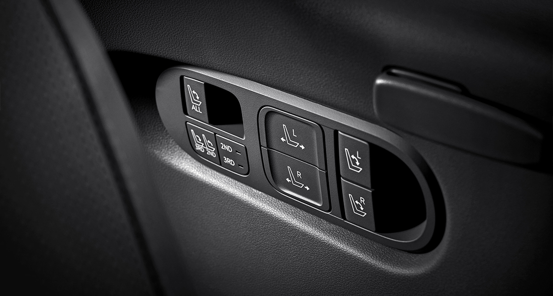 2nd and 3rd row remote folding system