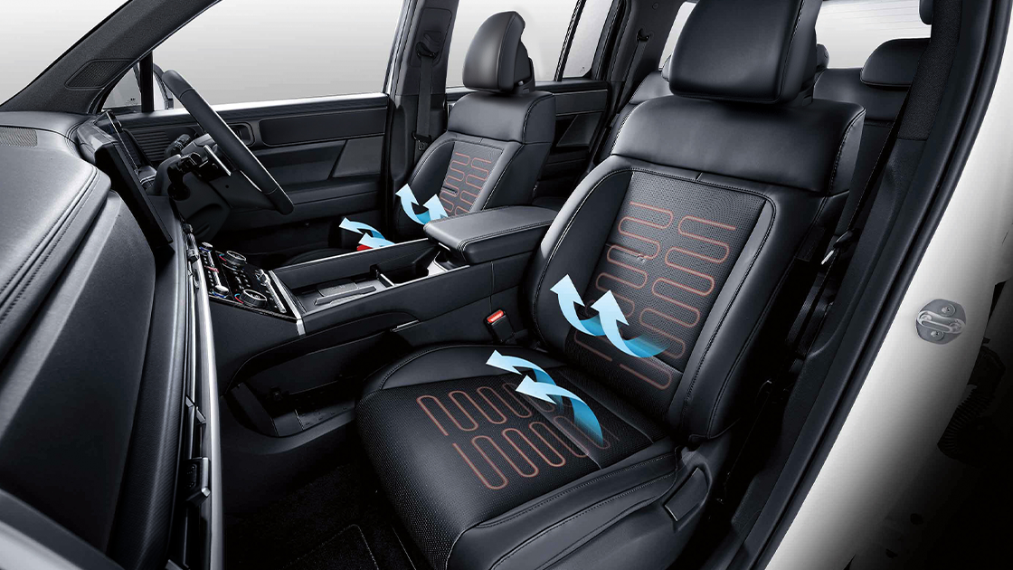 Kursi depan dengan pemanas dan ventilasi All New Santa Fe