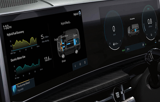 Fitur eksklusif hybrid All New Santa Fe