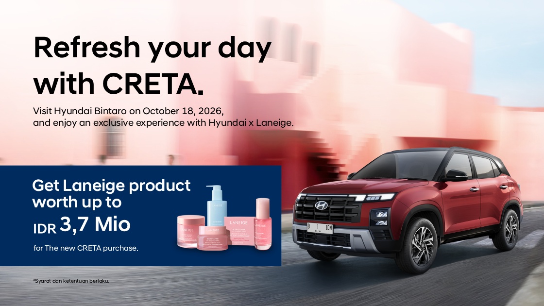 hyundai gives laneige product for The new CRETA purchase