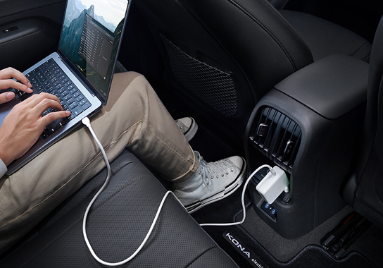 Indoor V2L The all-new KONA Electric