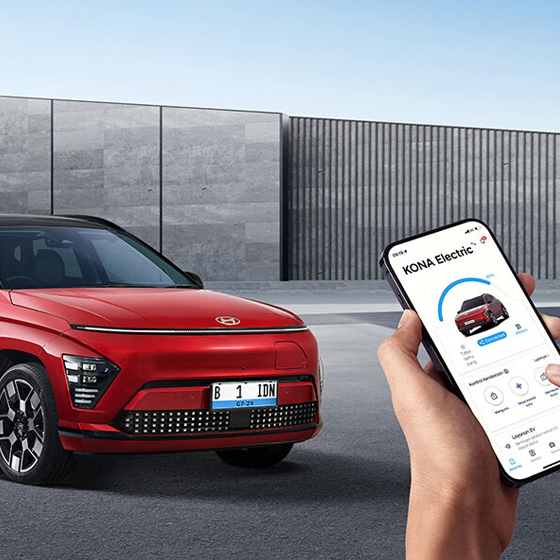 Hyundai Kona fitur unggulan - tampilan eksterior dinamis dengan desain modern