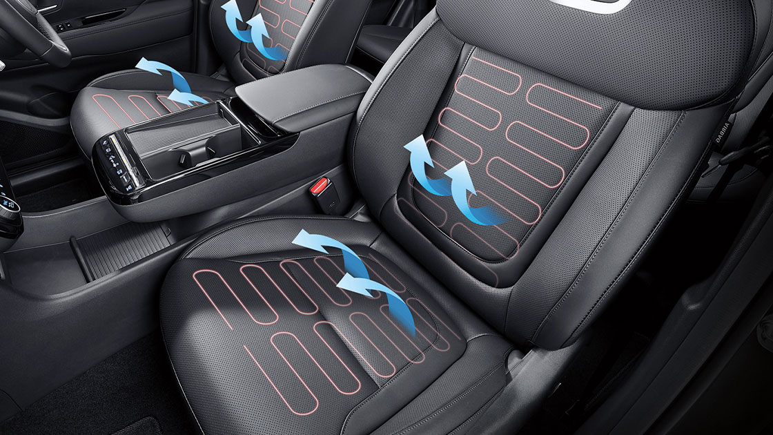 Kursi dengan pemanas dan ventilasi Hyundai New Tucson