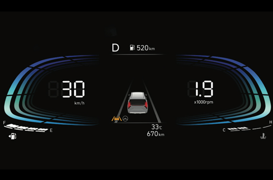 Full Digital Cluster with 4.2” TFT LCD