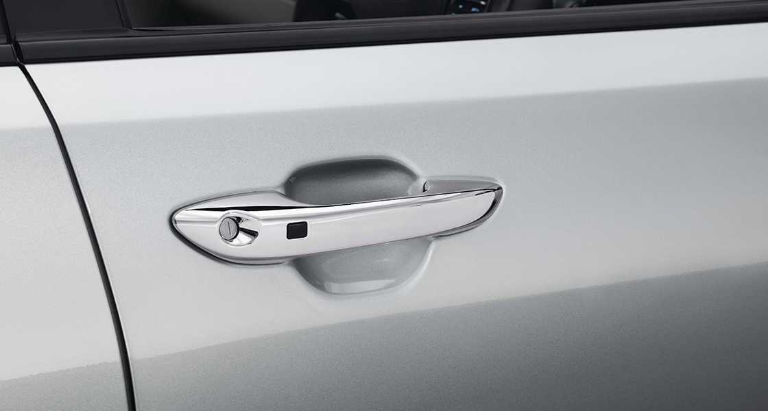 Chrome outside door handles