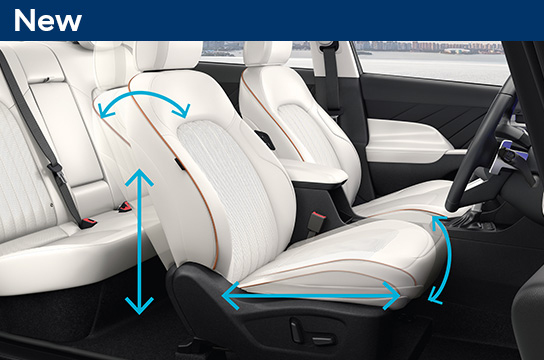 driver seat electric 8-way adjust