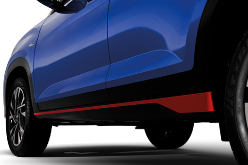 Hyundai New CRETA N LINE Exterior Side Sill With Red Inserts