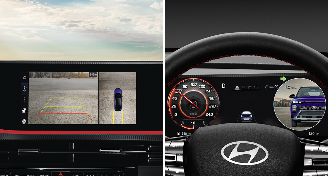 Hyundai New CRETA N LINE Surround View Monitor (SVM) & Blind-Spot View Monitor (BVM)