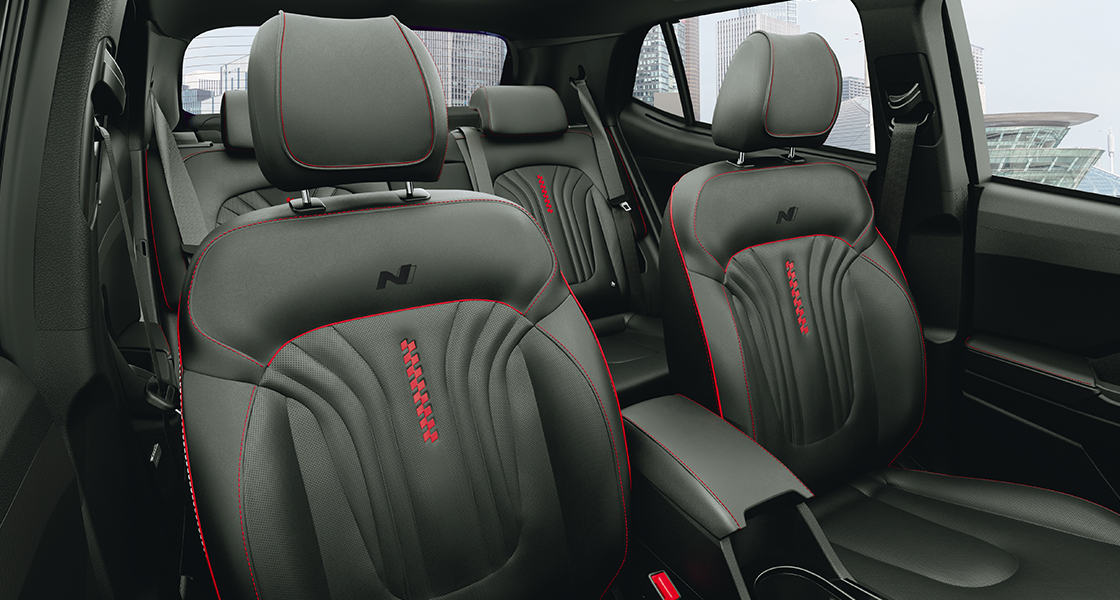 Hyundai New CRETA N LINE Leather Upholstery Seats With N Logo