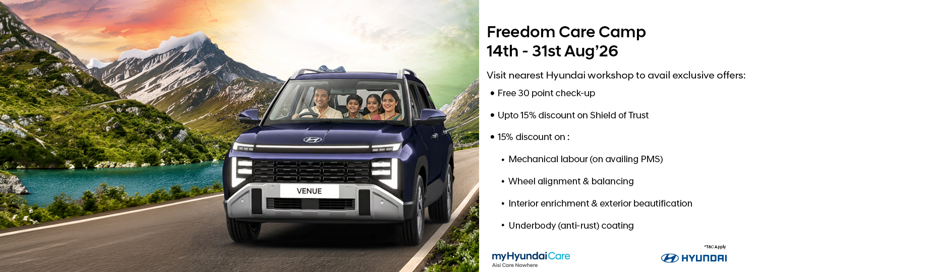 Summer winter and monsoon car care camps