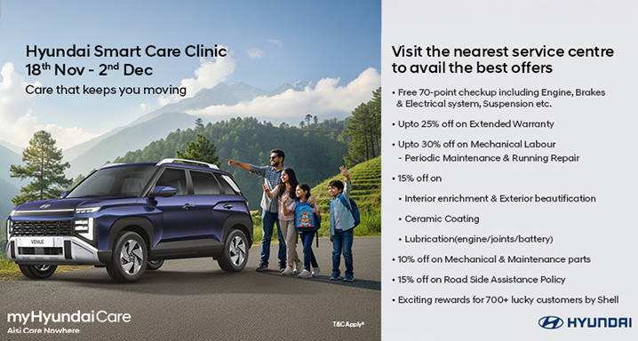 Hyundai Motor India Limited Launches Nationwide Smart Care Clinic for Enhanced Ownership Experience