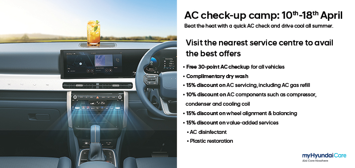 Hyundai Motor India Limited announces Nationwide ‘AC Checkup’ Camp to Enhance Customer Comfort This Summer