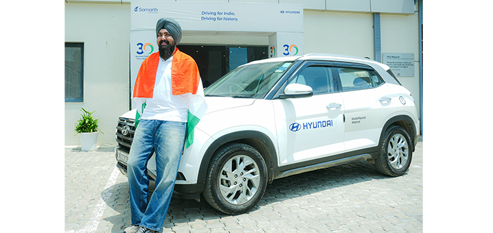 Hyunadai Motor India Limited Celebrates Completion of Para-Athlete Chandeep Singh’s Historic 7,000+ Km Expedition under ‘Samarth by Hyundai’