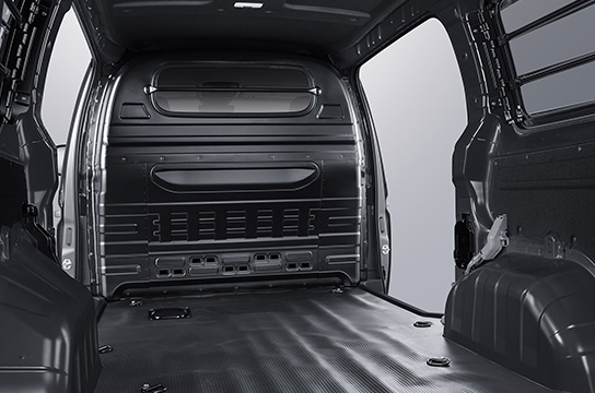 3-seater panel van cargo space