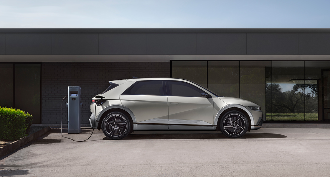 The vehicle is being charged