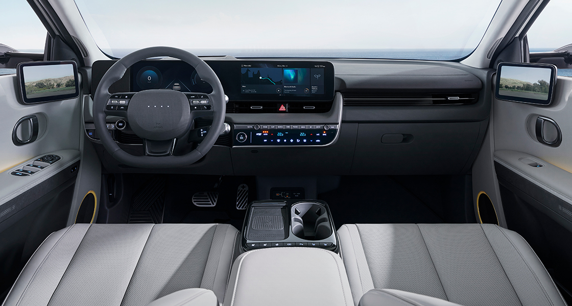 Vehicle interior view