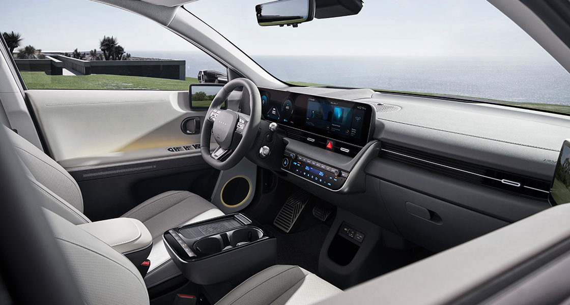 The interior design of the vehicle