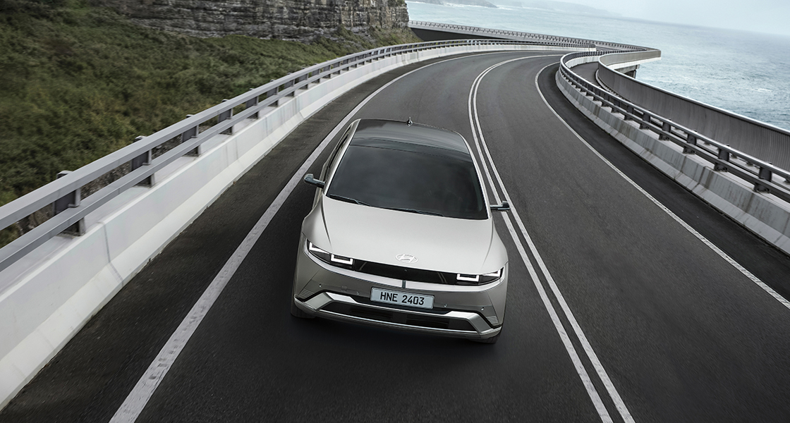 IONIQ 5 on the road
