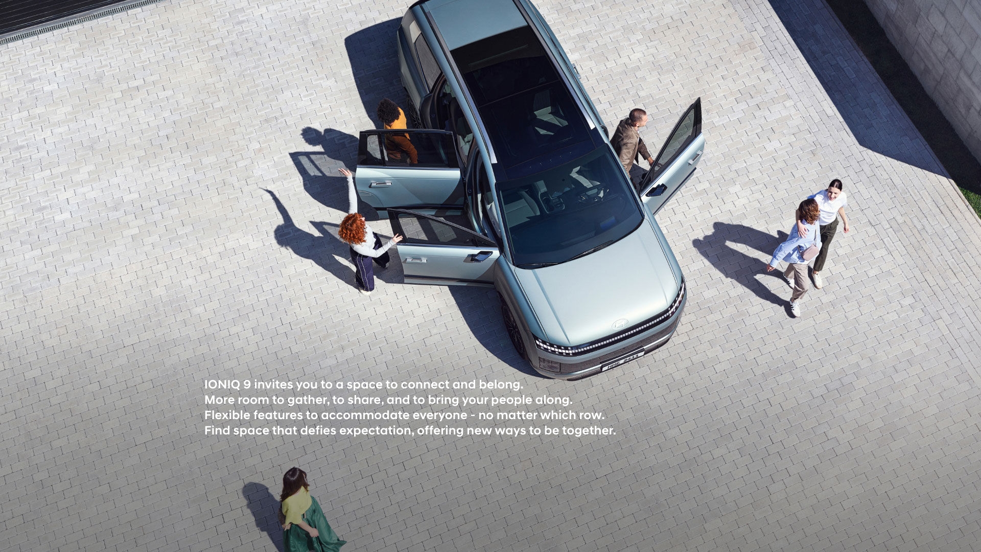 People enjoying their time together in the Hyundai IONIQ 9