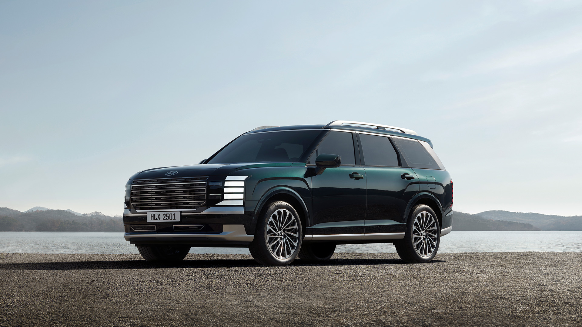 The all-new PALISADE 45-degree angle view