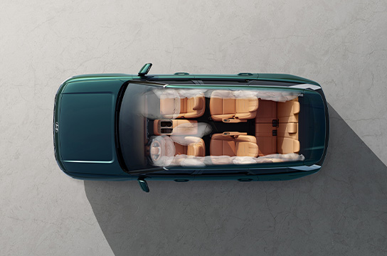 The phantom view of the 10 Air Bag System