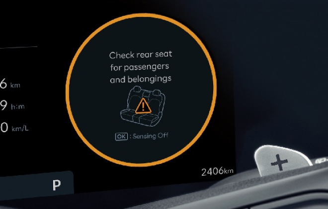 Rear Occupant Alert (ROA) image