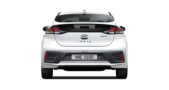 IONIQ electric rear view