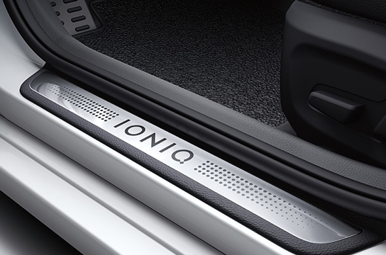 IONIQ plug-in hybrid chrome door scuffs