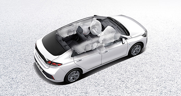 IONIQ plug-in hybrid 7-airbag system