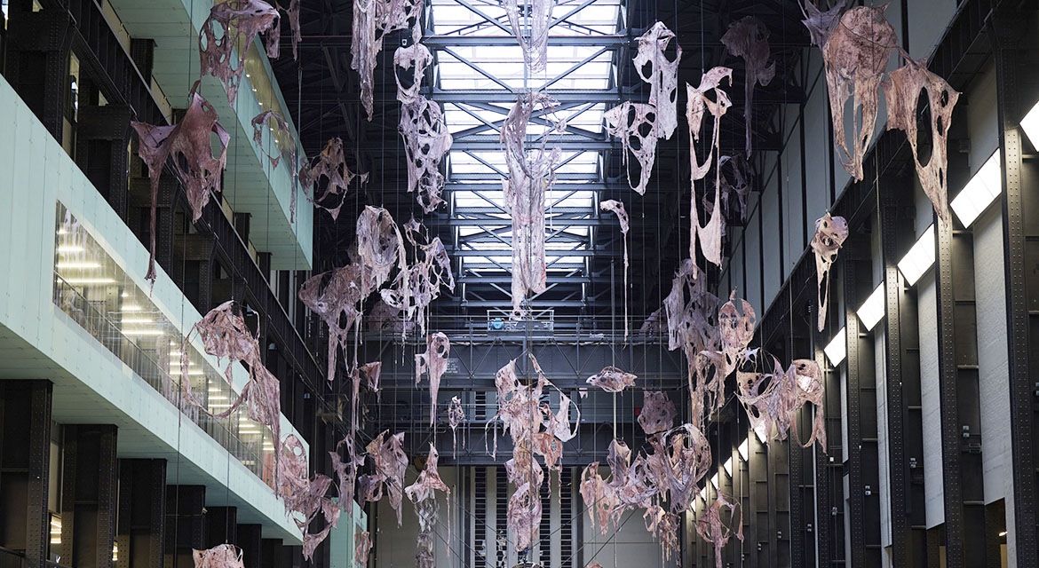 Hyundai Commission: Mire Lee: Open Wound, Installation View. Photo © Tate (Ben Fisher Photography) 