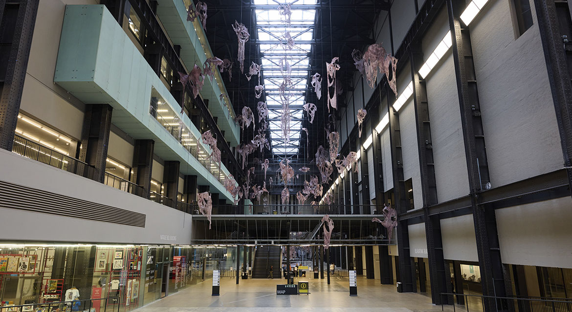 Hyundai Commission: Mire Lee: Open Wound, Installation View. Photo © Tate (Ben Fisher Photography) 