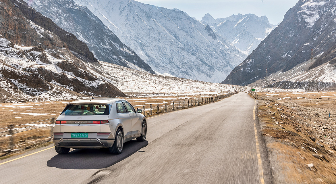 Greatest altitude change by an electric car