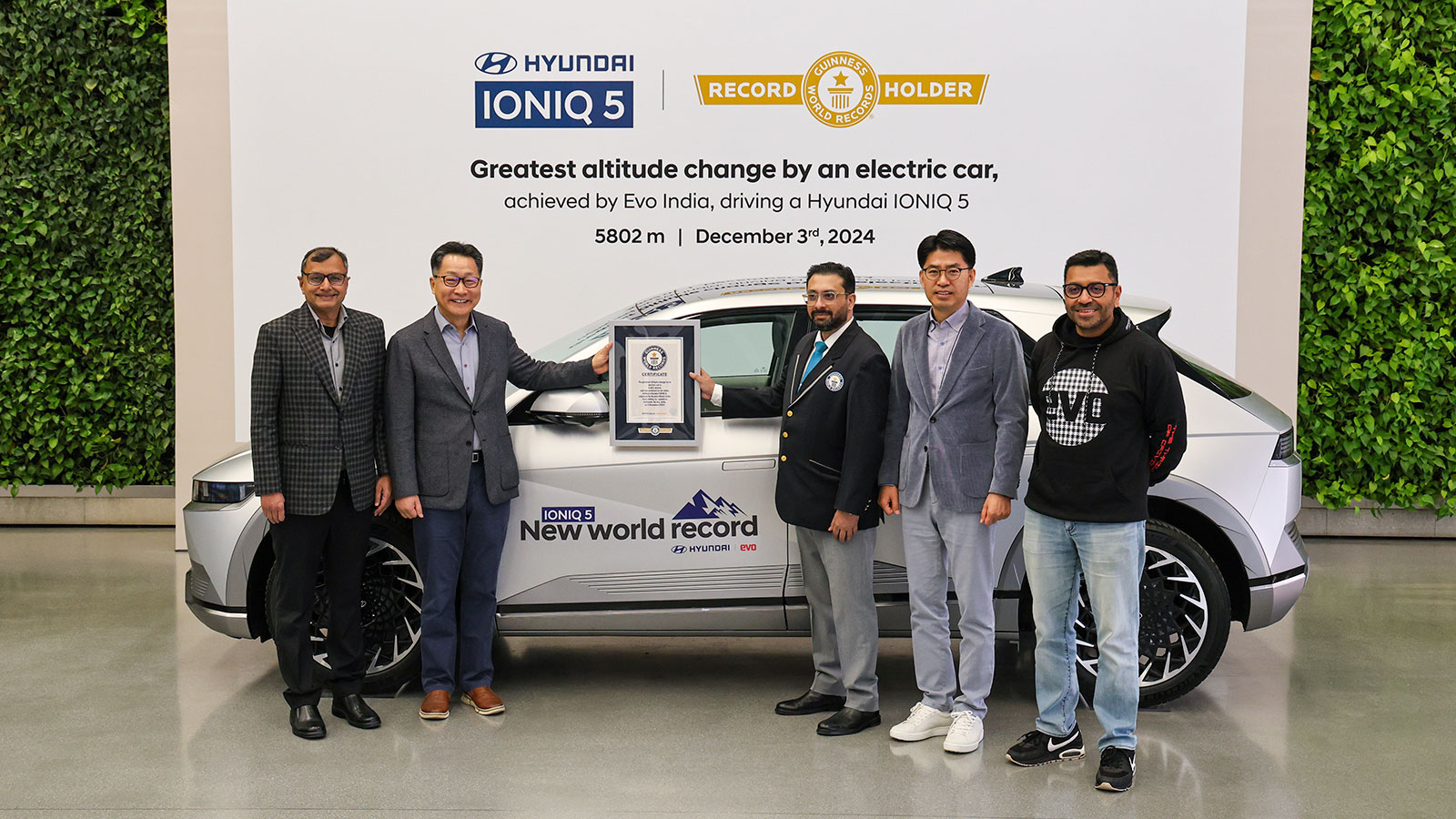 Hyundai IONIQ 5 takes part in GUINNESS WORLD RECORDS™ Title for the Greatest Altitude Change by an Electric Car