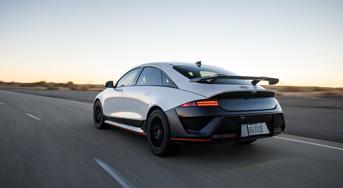 Hyundai IONIQ 6 N depicted