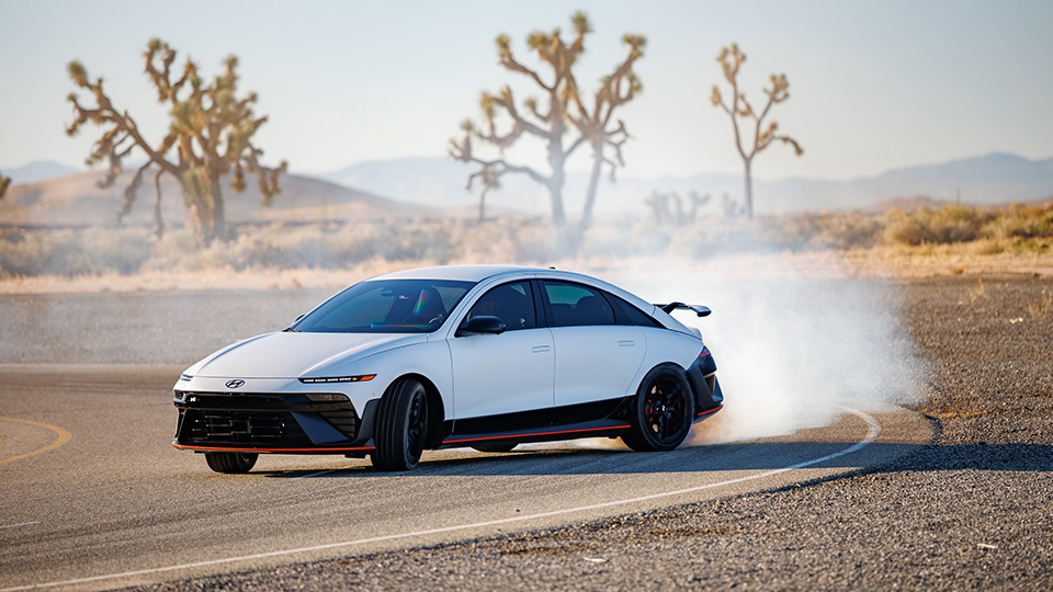 Hyundai’s IONIQ 6 N high-performance EV made its North American debut at AutoMobility LA