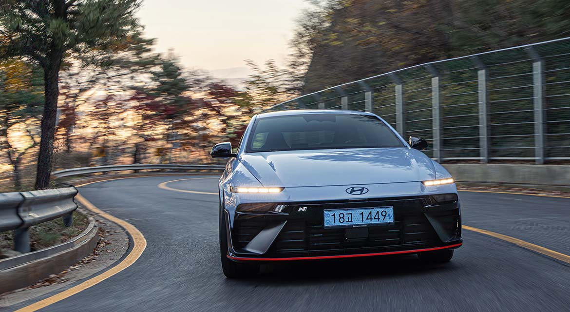 Manfred and his team designed the IONIQ 6 N's handling to be responsive but sure footed, ideal for this particular set of switchbacks.  