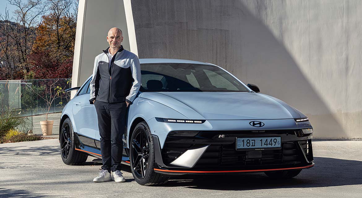 On the mountain roads above Seoul, Manfred Harrer, President and Head of Hyundai Motor Group's R&D division, explains why real progress begins behind the wheel 