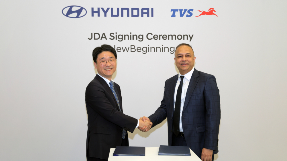 Hyundai Motor and TVS Motor Formalize Partnership to Drive Electric Three-Wheeler Commercialization in India
