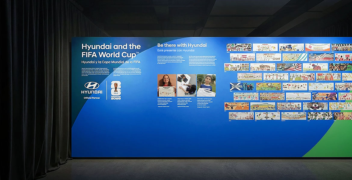 Rendered view of the FIFA Museum exhibition space (Hyundai Motor-sponsored heritage exhibits)