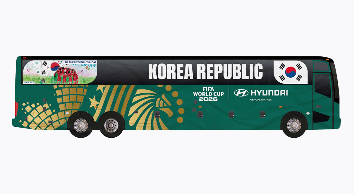 FIFA World Cup 2026™ National Team Bus design of the Republic of Korea