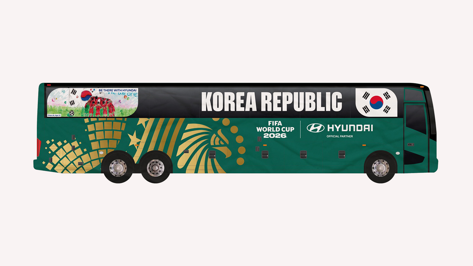 FIFA World Cup 2026™ National Team Bus design of the Republic of Korea