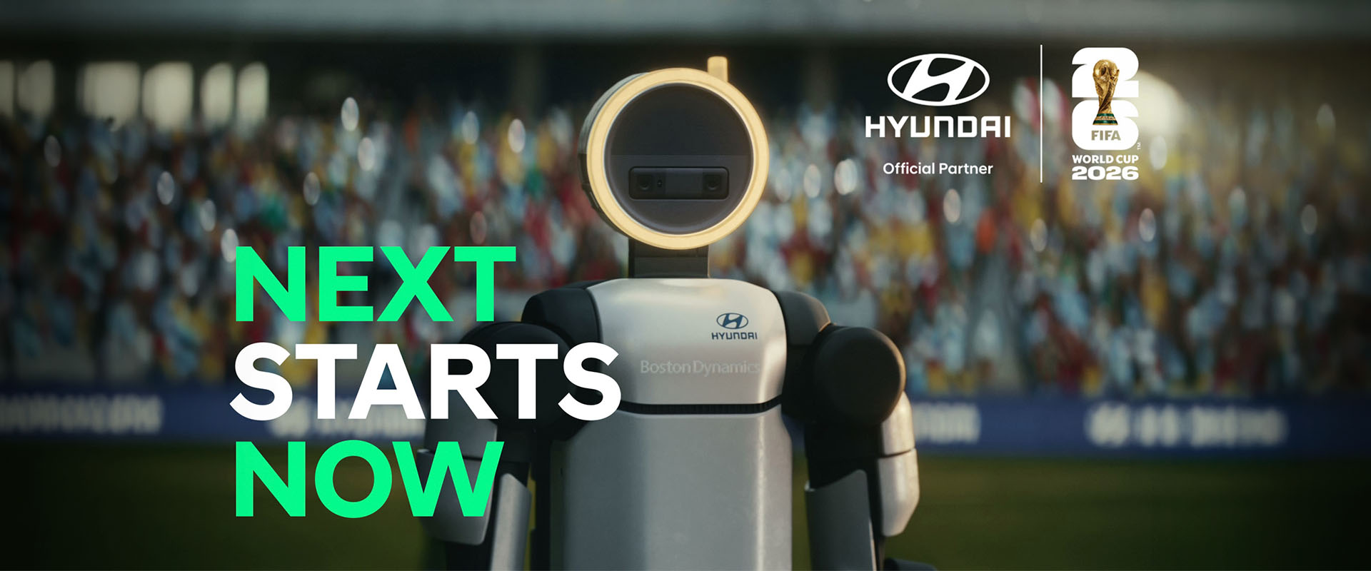 Hyundai Motor Company unveiled its FIFA World Cup 2026™ global campaign video “Next Starts Now”. The 60-second cinematic brand film features next-generation football (soccer) talents alongside Son Heung-min and Boston Dynamics’ Atlas® robot.