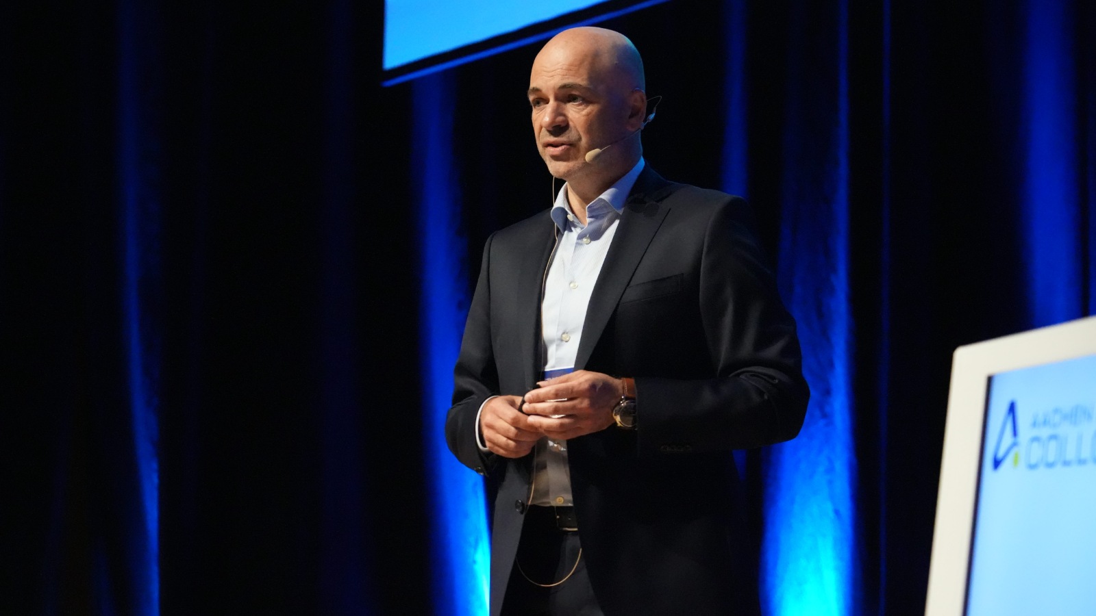 Manfred Harrer, President and Head of R&D Division, Hyundai Motor Group, delivering the keynote address